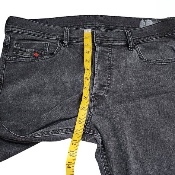 Diesel Tepphar-M Slim Carrot Jeans Men’s Black Button Fly Stretch W36-L30 - Picture 8 of 10